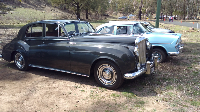 Bentley and an FC (?) Holden